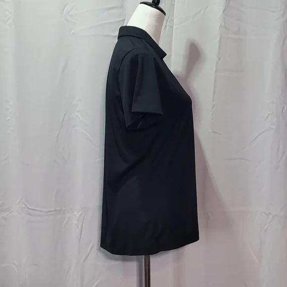 Nike Golf Women's NWT Dri-FIT Vertical Mesh Black Polo Shirt Size Large - Picture 11 of 11